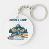 デザインシンプルサマーキャンプ キーホルダー (裏面)