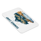 デザインシンプルサマーキャンプ マグネット (右側)