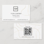 デザインシンプルQRコードプロフェッショナル名刺 名刺 (正面/裏面)