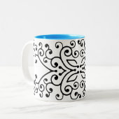 デザインステンシルモロッコ ツートーンマグカップ (正面左)