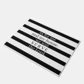 デザインストライプの聖書の詩 ドアマット (アングル)