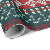 デザインストライプ醜いクリスマスセーター ラッピングペーパー (ロールコーナー)