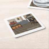 デザインセンターデコラーアート スクエアペーパーコースター (アングル)