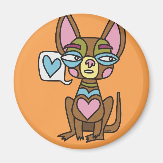 デザインチワワ マグネット (正面)