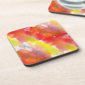 デザインテクスチャの水色の背景 コースター (左側)