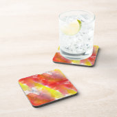 デザインテクスチャの水色の背景 コースター (右側)