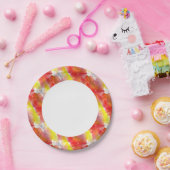 デザインテクスチャの水色の背景 ペーパープレート (パーティー)