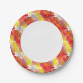 デザインテクスチャの水色の背景 ペーパープレート (正面)