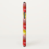 デザインテクスチャの水色の背景 Case-Mate iPhoneケース (裏面/右)