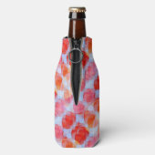 デザインテクスチャの背景からのグレア ボトルクーラー (ボトル裏面)