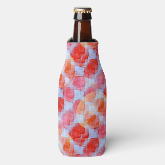 デザインテクスチャの背景からのグレア ボトルクーラー (ボトル正面)