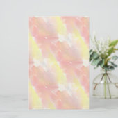 デザインテクスチャ水彩背景 便箋 (スタンド正面)