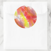 デザインテクスチャ水色の背景 ラウンドシール (バッグ)