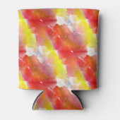 デザインテクスチャ水色の背景 缶クーラー (正面)