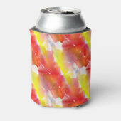 デザインテクスチャ水色の背景 缶クーラー (缶裏面)