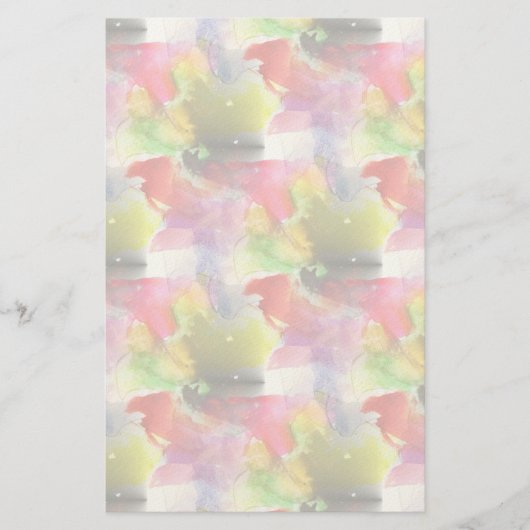 デザインテクスチャ赤、黄色の水色 便箋 (正面)