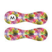 デザインテクスチャ赤、黄色の水色 野球ボール (パネル)