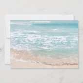 デザインデート | 現代のモノグラム 幾何学 ビーチ セーブザデート (裏面)