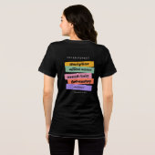 デザイントレード | リマインダー | モチベーション トライブレンドTシャツ (裏面全面)