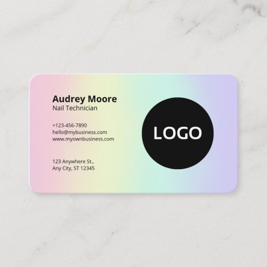 デザインネイリスト 名刺 (正面)