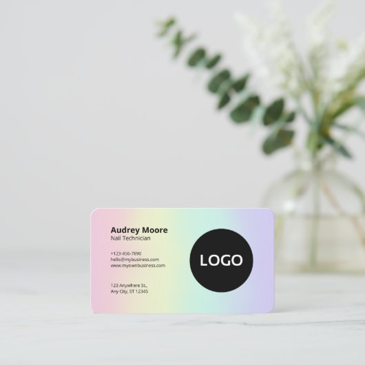 デザインネイリスト 名刺 (スタンド正面)