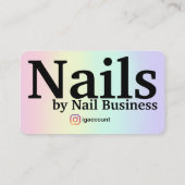 デザインネイリスト 名刺 (裏面)