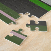 デザインパズル:美しいピンクの水彩 ジグソーパズル (側面)