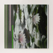 デザインパズル:美しいピンクの水彩 ジグソーパズル (横)