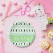 デザインパターン（の模様が）あるありがとう ペーパープレート (パーティー)