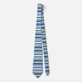 デザインパターン（の模様が）あるイン・ブルース ネクタイ (正面)