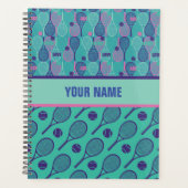 デザインパーソナライズされたはテニス選手やコーチ… プランナー手帳 (正面)