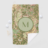 デザインパーソナライズされたウィリアム・モリス模様 ゴルフタオル (インサイチュ)