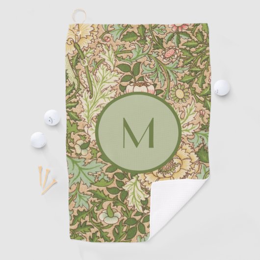 デザインパーソナライズされたウィリアム・モリス模様 ゴルフタオル (インサイチュ)