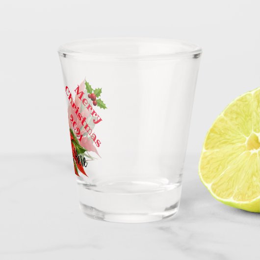 デザインパーソナライズされたクリスマスショットグラス ショットグラス (右)