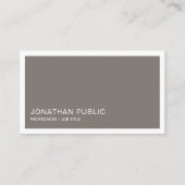 デザインプエレガントライ頭が切れるトレンディーブラウンラグジュアリー 名刺 (正面)