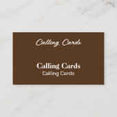 デザインプロフェッショナル名刺 コーリングカード (裏面)