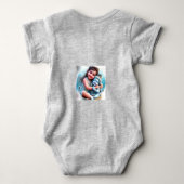 デザインベビー衣服 ベビーボディスーツ (裏面)