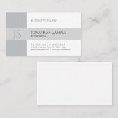 デザインミニモダンマリストシックプレーントレンディー 名刺 (正面/裏面)