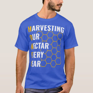 デザインメンズハニーハーベスティング私たちの蜜 Tシャツ