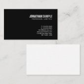 デザインモダンスタイリッシュシックプレーントレンディー 名刺 (正面/裏面)