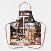 デザインモダンフェスティバルワインテーマ エプロン (正面)