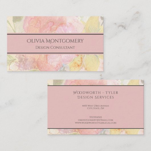 デザインモダンプロフェッショナル名刺 名刺 (正面/裏面)