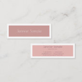 デザインモダン美しいクリーン平原プロフェッショナル スキニー名刺 (正面/裏面)