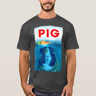 デザインモルモットVintag映画ラブアニマルアート Tシャツ