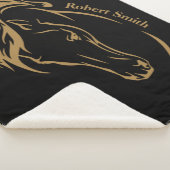 デザインユアウモダンズホースエクエストランポロ シェルパブランケット (3/4)