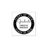 デザインユアオアラウンド卒業タイポグラフィ ラバースタンプ (インプリント)