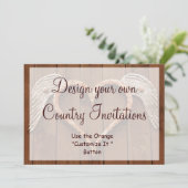 デザインユアカウントリー招待状テンプレート 招待状 (スタンド正面)