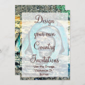 デザインユアカウントリー招待状HorseShoes 招待状 (正面/裏面)