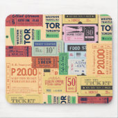 デザインユニークオールドcenimaチケット素朴ヴィンテージ マウスパッド (正面)