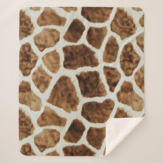 デザインユニークカスタムシャーパスロー シェルパブランケット (正面)